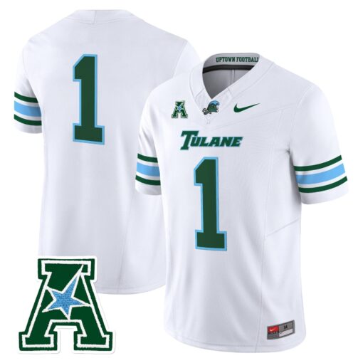Tulane Green Wave 2025 Vapor Limited Jersey - All Stitched - Image 40