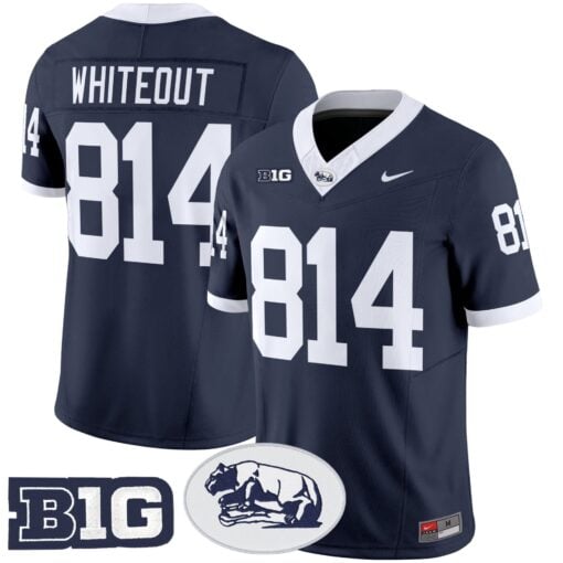 Men's Penn State Nittany Lions Throwback Vapor Limited Jersey - All Stitched - Image 3
