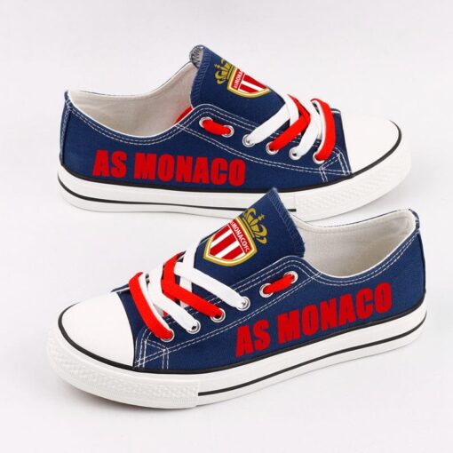 AS Monaco Low Top Canvas Sport Sneakers Shoes For Men Women Fans - Image 2