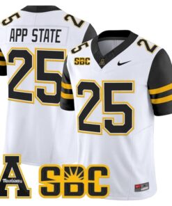 App State Jersey 25 App State Mountaineers 2025 Limited Stitched White