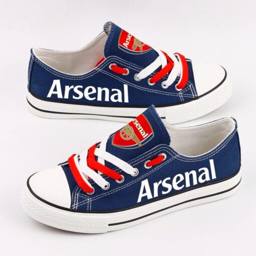 Asenal Low Top Canvas Sport Sneakers Shoes For Men Women Fans - Image 2