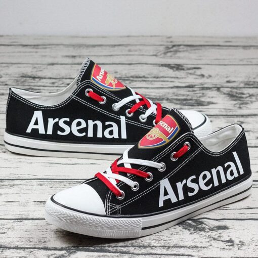 Asenal Low Top Canvas Sport Sneakers Shoes For Men Women Fans