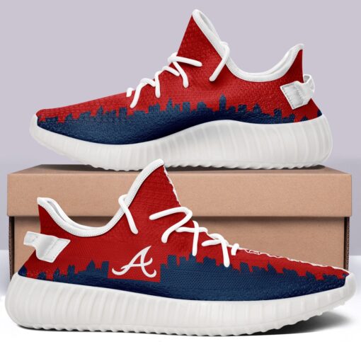 Atlanta Braves NFL 350v Yeezy Sneakers For Men Women Fans - Image 4