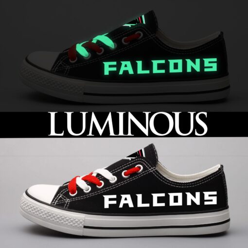Atlanta Falcons Low Top Canvas Sport Sneakers Shoes For Men Women Fans - Image 4