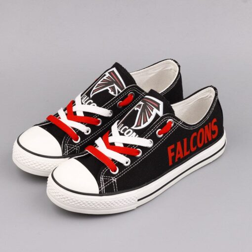 Atlanta Falcons Low Top Canvas Sport Sneakers Shoes For Men Women Fans - Image 5