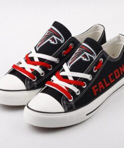 Atlanta Falcons Limited Print NFL Students Low Top Canvas Shoes Sport Sneakers 3 f90fe0ac 245c 4370 b681 989ee93550a1