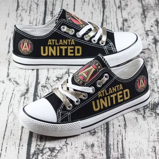 Atlanta United FC Low Top Canvas Sport Sneakers Shoes For Men Women Fans