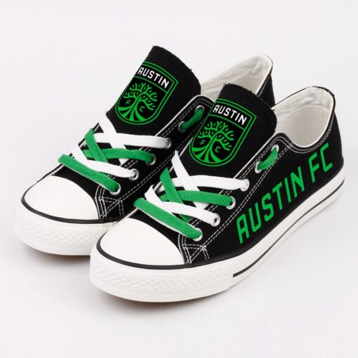 Austin FC Low Top Canvas Sport Sneakers Shoes For Men Women Fans