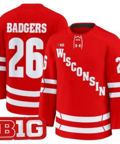 Badgers Jersey #26 Wisconsin Badgers 2025-26 Premium Stitched