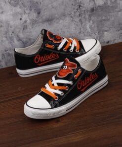 Baltimore Orioles Limited Print MLB Students Low Top Canvas Shoes Sport Sneakers 1