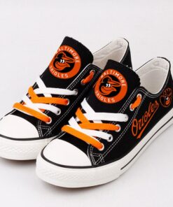 Alternative view of Baltimore Orioles Limited Print Low Top Canvas Shoes Sport Sneakers For Men Women Fans