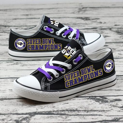 Baltimore Ravens Sport Sneakers Shoes For Men Women Fans - Image 3