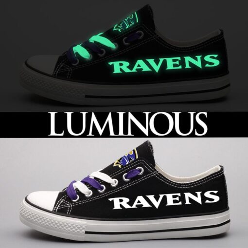 Baltimore Ravens Low Top Canvas Sport Sneakers Shoes For Men Women Fans - Image 6