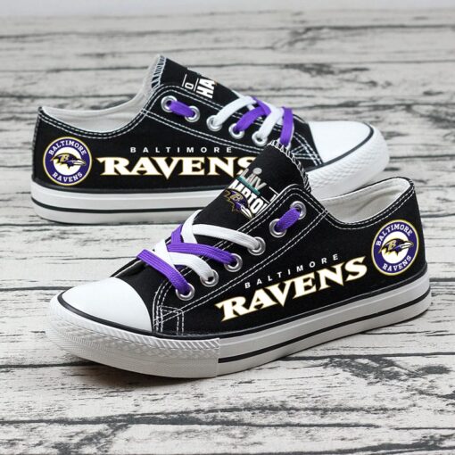 Baltimore Ravens Sport Sneakers Shoes For Men Women Fans - Image 8