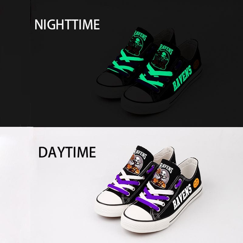 Baltimore Ravens Low Top Canvas Sport Sneakers Shoes For Men Women Fans