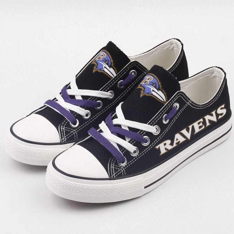 Baltimore Ravens Low Top Canvas Sport Sneakers Shoes For Men Women Fans - Image 2