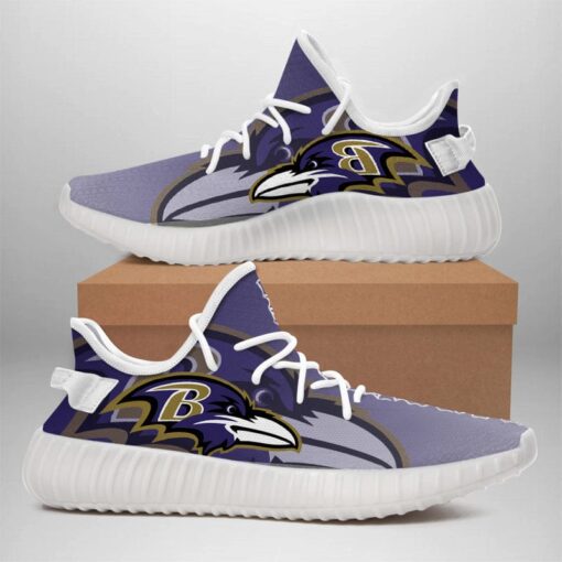 Baltimore Ravens NFL 350v Yeezy Sneakers For Men Women Fans