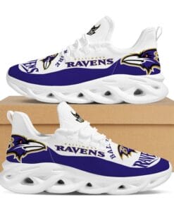 Alternative view of Baltimore Ravens Max Soul Sneakers Shoes Elevate Your Every Step
