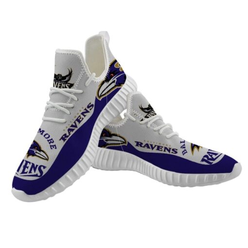 Baltimore Ravens Sneaker Shoes NFL For Men Women Fans - Image 4