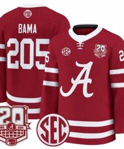 Bama Jersey 205 Alabama Crimson 2025 26 20th Anniversary Patch Stitched Crimson e5eec99b 167c 4e3b 8369 7d442239420e