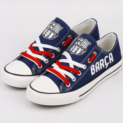 Barcelona Low Top Canvas Sport Sneakers Shoes For Men Women Fans - Image 2