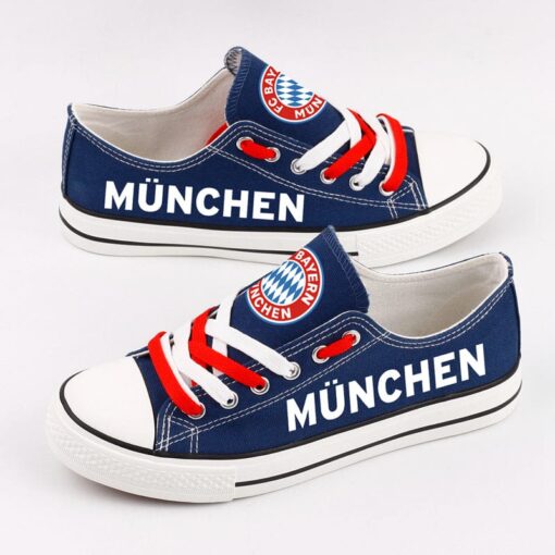 Bayern Munich Low Top Canvas Sport Sneakers Shoes For Men Women Fans
