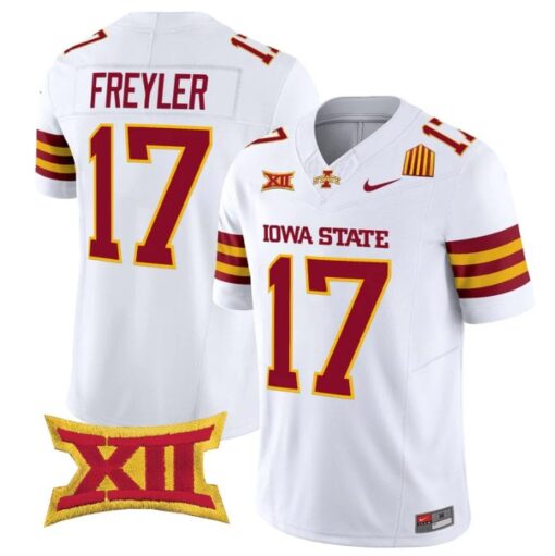 Beau Freyler Jersey #17 Iowa State Cyclones 2025 Limited Stitched White