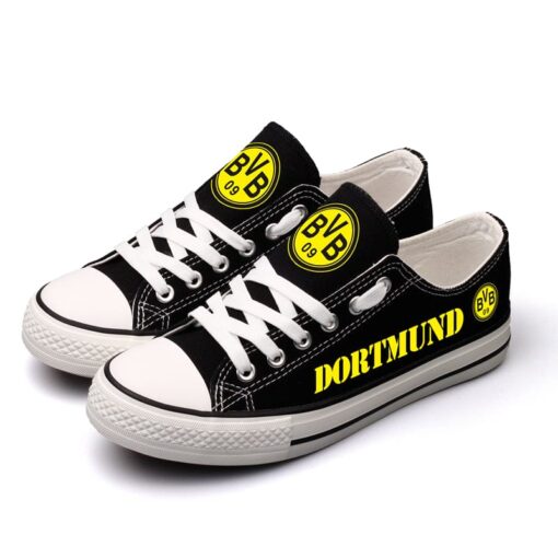 Borussia Dortmund Low Top Canvas Sport Sneakers Shoes For Men Women Fans - Image 2
