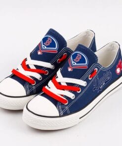 Boston Red Sox Limited Print MLB Students Low Top Canvas Shoes Sport Sneakers