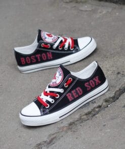 Boston Red Sox Limited Print MLB Students Low Top Canvas Shoes Sport Sneakers 4