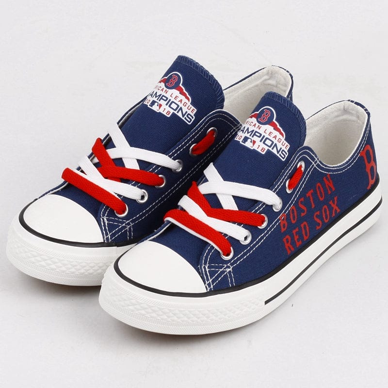 Boston Red Sox Limited Print Low Top Canvas Shoes Sport Sneakers For Men Women Fans - Image 3