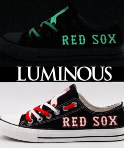 Boston Red Sox Limited Print MLB Students Low Top Canvas Shoes Sport Sneakers 5