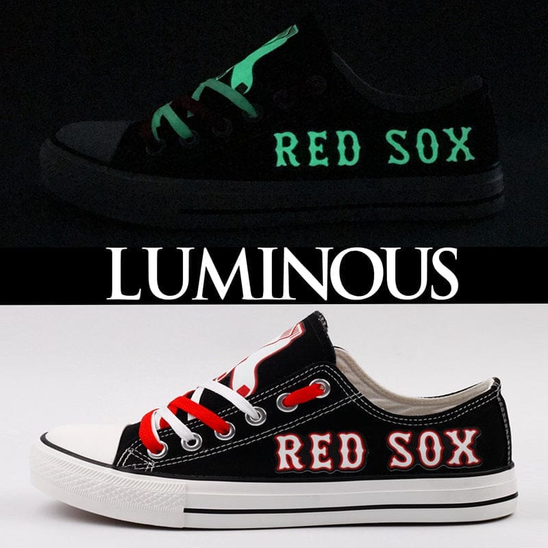 Boston Red Sox Limited Print Low Top Canvas Shoes Sport Sneakers For Men Women Fans - Image 4