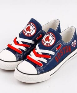 Boston Red Sox Limited Print MLB Students Low Top Canvas Shoes Sport Sneakers 6