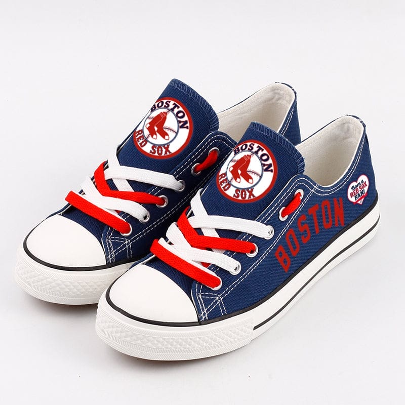 Boston Red Sox Limited Print Low Top Canvas Shoes Sport Sneakers For Men Women Fans - Image 5
