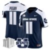 BradenPeganJersey 11UtahStateAggies2025VaporLimitedStitchedNavyAlter