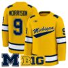 Brendan Morrison Jersey 9 Michigan Wolverines 2025 26 Premium Stitched Maize