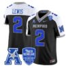 BrendonLewisJersey 2MemphisTigers2025VaporLimitedStitchedBlackAlter