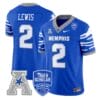 BrendonLewisJersey 2MemphisTigers2025VaporLimitedStitchedRoyal