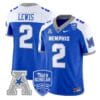 BrendonLewisJersey 2MemphisTigers2025VaporLimitedStitchedRoyalAlter