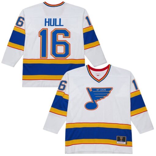 Brett Hull Jersey #16 St. Louis Blues Throwback 1990-91 Power Play Stitched