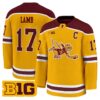 Brody Lamb Jersey 17 Minnesota Golden Gophers 2025 26 Stitched Gold