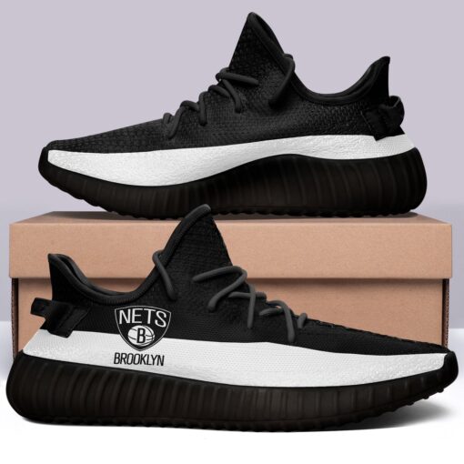 Brooklyn Nets NBA 350v Yeezy Sneakers For Men Women Fans - Image 5