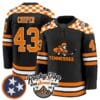 Bryce Cooper Jersey 43 Tennessee Volunteers 2025 26 Premium Stitched Black