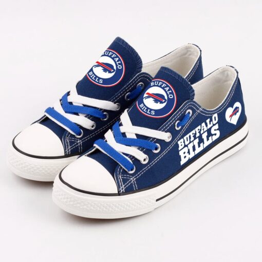 Buffalo Bills Low Top Canvas Sport Sneakers Shoes For Men Women Fans