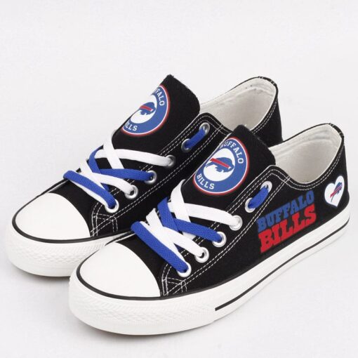 Buffalo Bills Low Top Canvas Sport Sneakers Shoes For Men Women Fans - Image 2