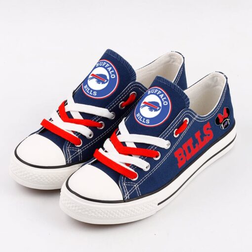 Buffalo Bills Low Top Canvas Sport Sneakers Shoes For Men Women Fans - Image 3