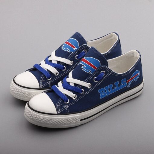 Buffalo Bills Low Top Canvas Sport Sneakers Shoes For Men Women Fans - Image 5