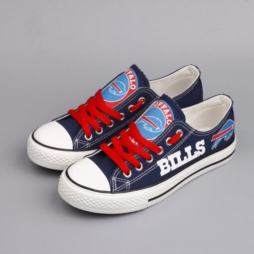 Buffalo Bills Low Top Canvas Sport Sneakers Shoes For Men Women Fans - Image 6