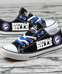Buffalo Bills Limited Print NFL Students Low Top Canvas Shoes Sport Sneakers